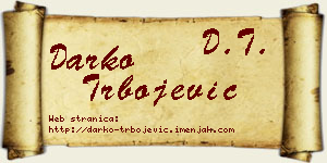 Darko Trbojević vizit kartica